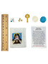 Saint Claire / Mojo Bag Kit / Mojo Bag, Prayer Card & Charms / White / 3" / Clarity & Vision / Meditate with it to gain insight and focus