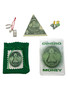 Money / Dinero / Mojo Bag Kit / Mojo Bag, Prayer Card & Charms / Green / 3" / Wealth & Abundance / Keep in your wallet or cash register for financial growth