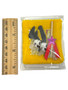 Witches Broom / Saca Sal /Mojo Bag Kit / Mojo Bag, Prayer Card & Charms / Yellow / 3" / Cleansing & Protection / Use to sweep away negative energy and protect your space