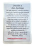 Saint Santiago / San Santiago Mojo Bag Kit with prayer card and charms, red 3-inch bag for guidance and protection on journeys