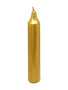 4-inch metallic gold candle for prosperity rituals, success spells, and spiritual abundance with a shimmering finish.