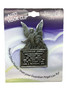 Silver Guardian Angel Visor Clip with the prayer “Protect Me, My Passengers, and All Who I Pass By,” size 2.25 inches.