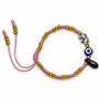 Lucky Elephant, Evil Eye & Azabache Pink Adjustable Bracelet - Love • Luck • Protection • Harmony • Positive Energy