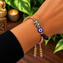 Lucky Elephant, Evil Eye & Azabache Pink Adjustable Bracelet - Love • Luck • Protection • Harmony • Positive Energy
