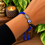 Lucky Protection Elephant, Evil Eye & Azabache Blue Adjustable Bracelet - Protection • Good Fortune • Strength • Positive Energy • Spiritual Safeguarding