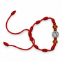 Red Saint Benedict Protection Adjustable Bracelet - Protection • Faith • Strength • Courage • Blessings