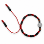 Red & Black Saint Benedict Protection Adjustable Bracelet - Protection • Faith • Strength • Grounding • Spiritual Defense