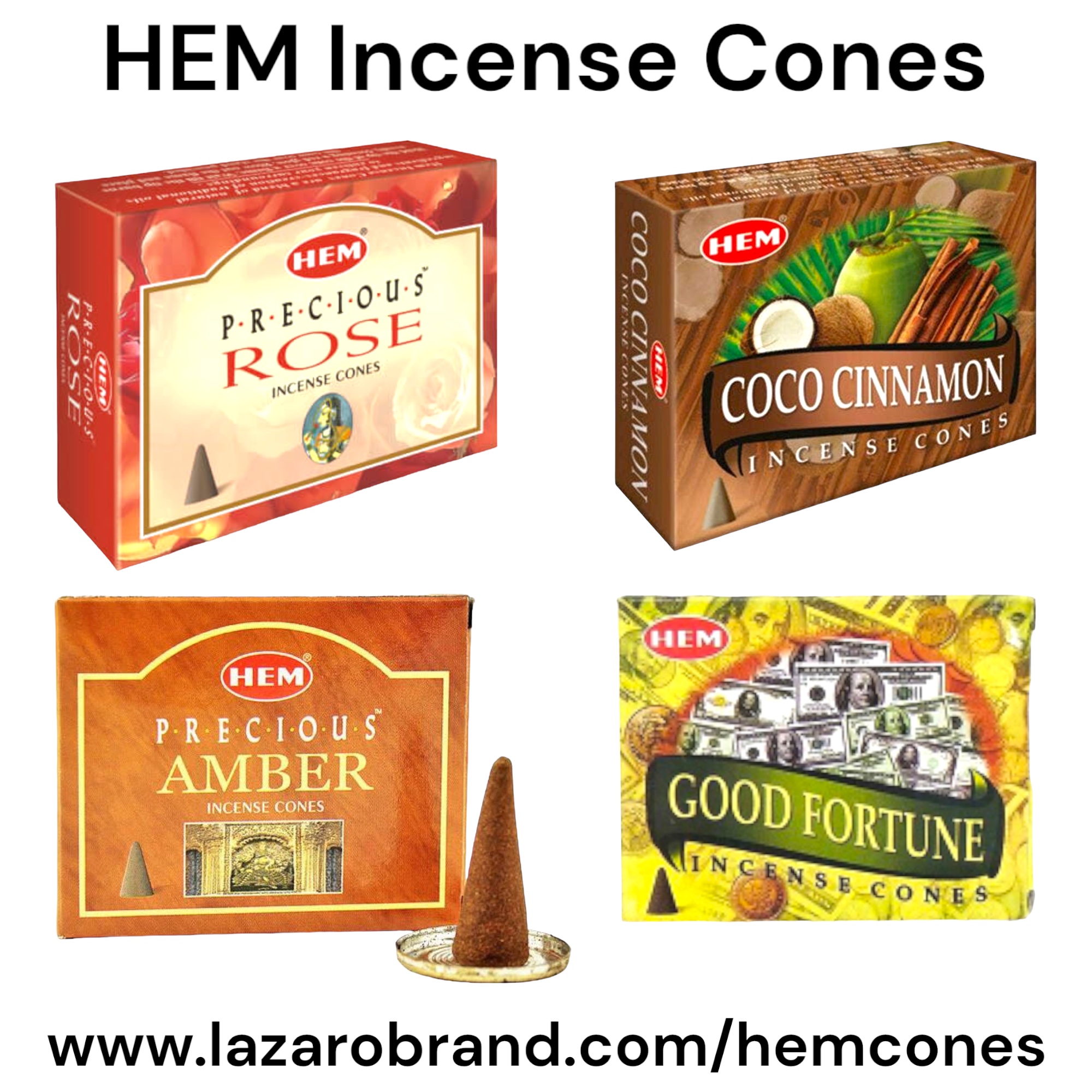 Coconut Cinnamon / Incense Cones / Spiritual Cleansing, Good Luck