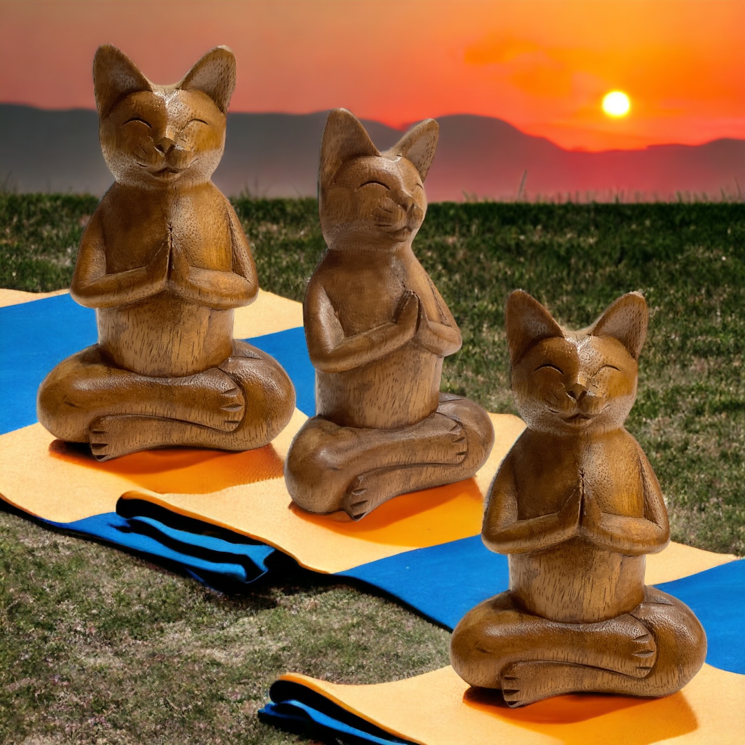 花台 christian aujard DECORATION 猫脚 Laydown Guardian Cat Angel – Massarelli Lawn Ornaments