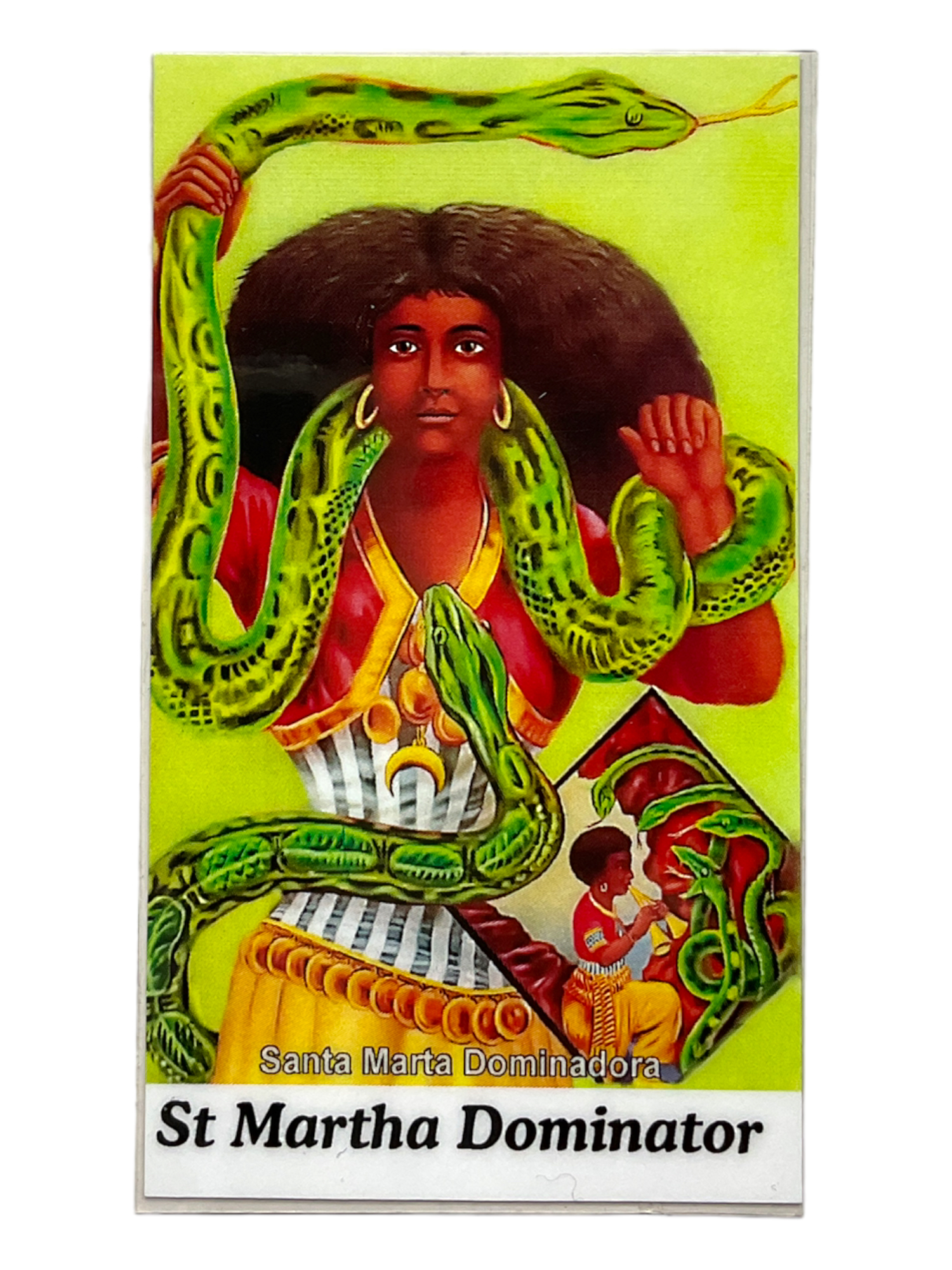 松吉 輝宗 TRiNiDAD COLLECTABLE CARDS Saint Martha Dominator Laminated Prayer Card: Cultivating Inner
