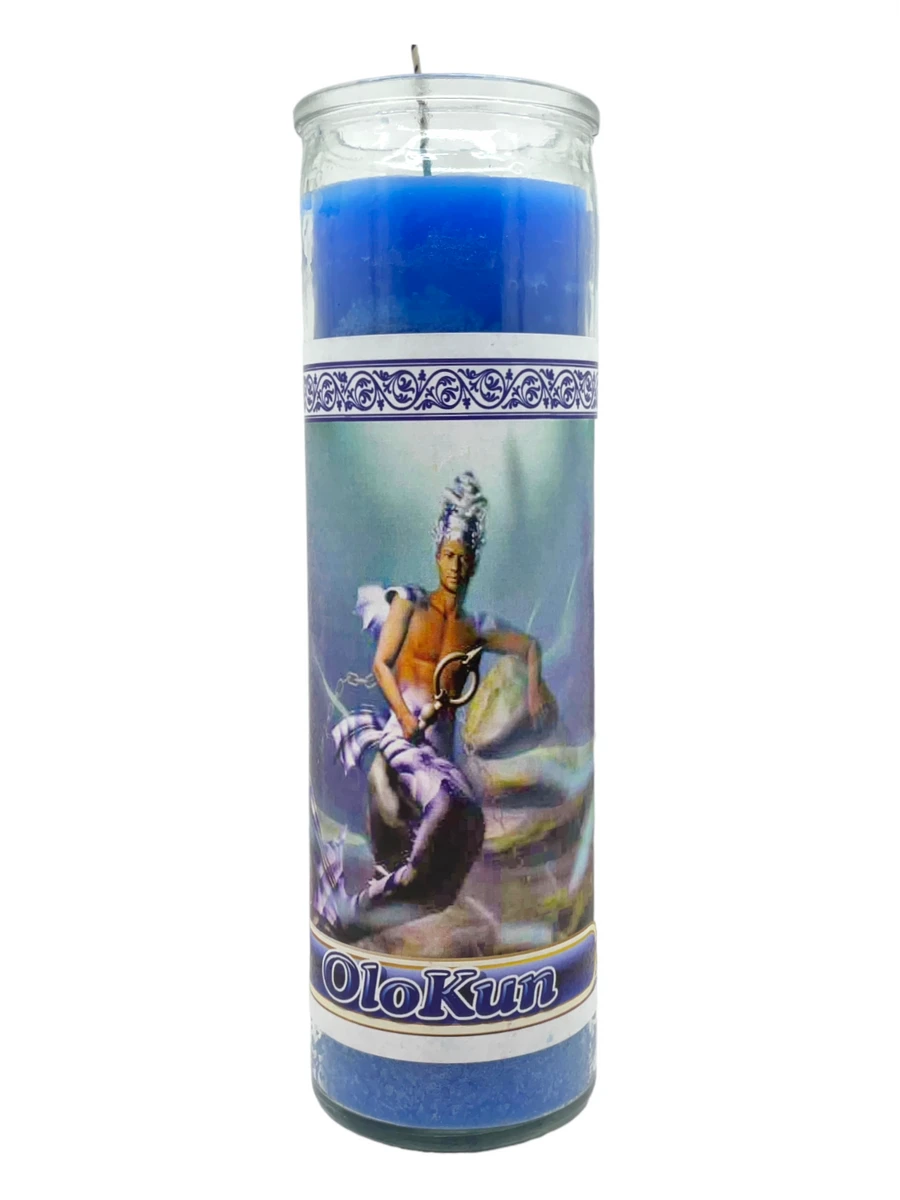 Orisha Olokun 7 Day Prayer Candle – Depths of Healing, Strength