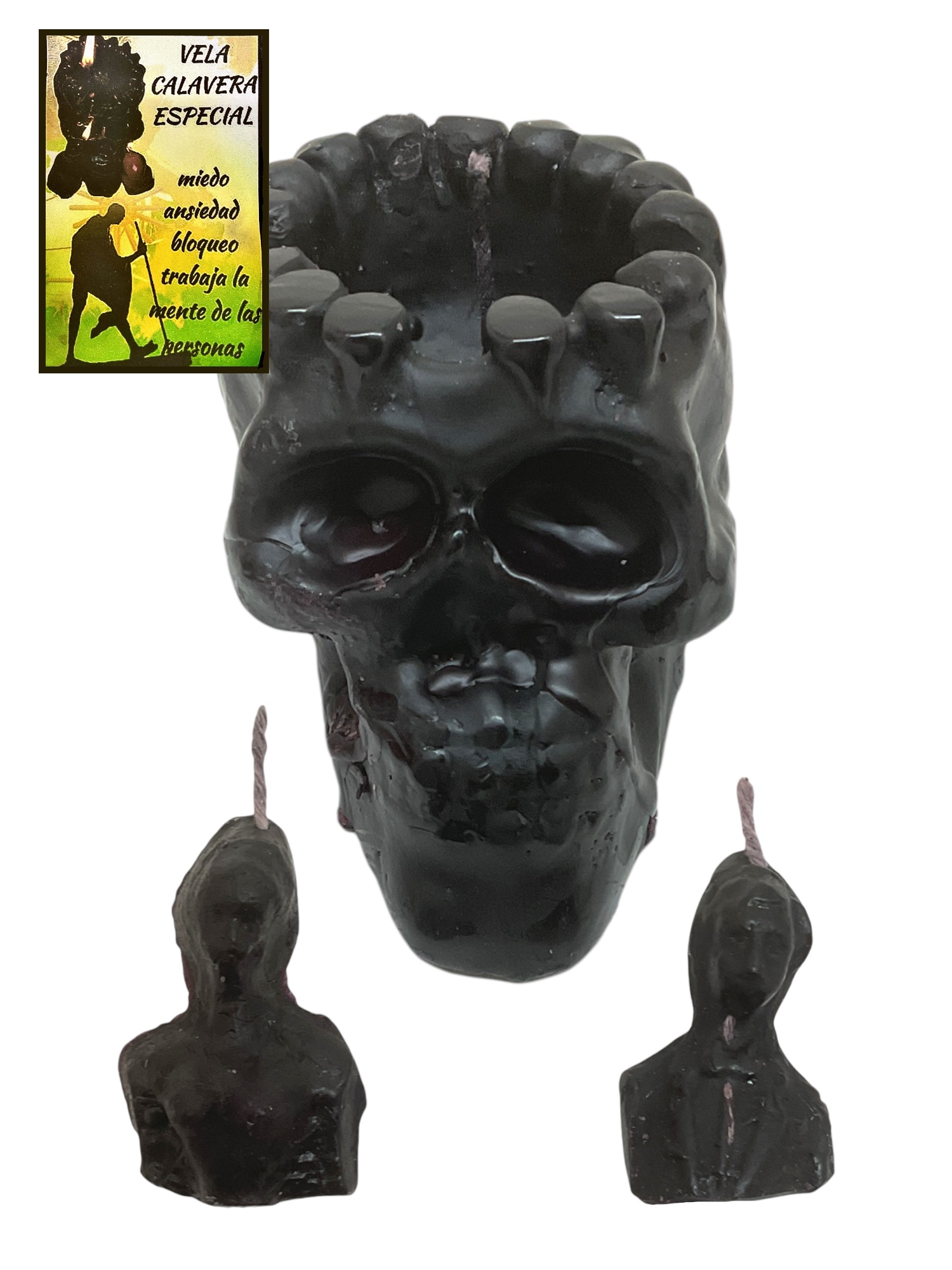 Special Skull Calavera Especial Figure Candle – “All hexes