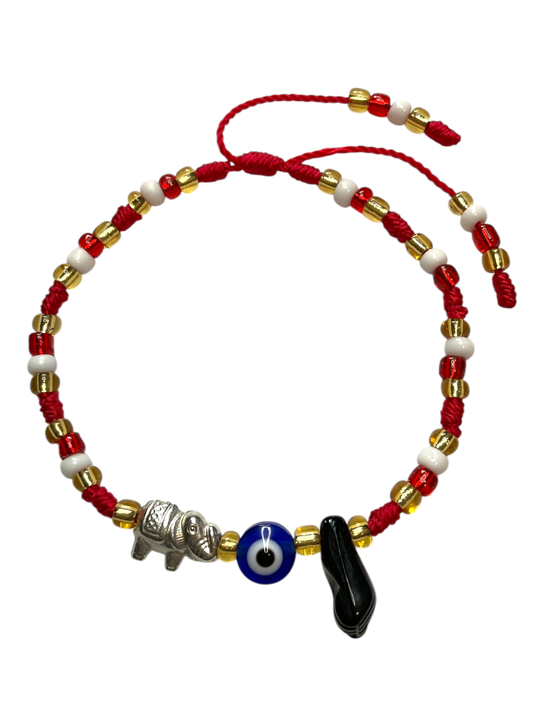 Regal Aura: Elephant Eye Azabache Adjustable Length Spiritual