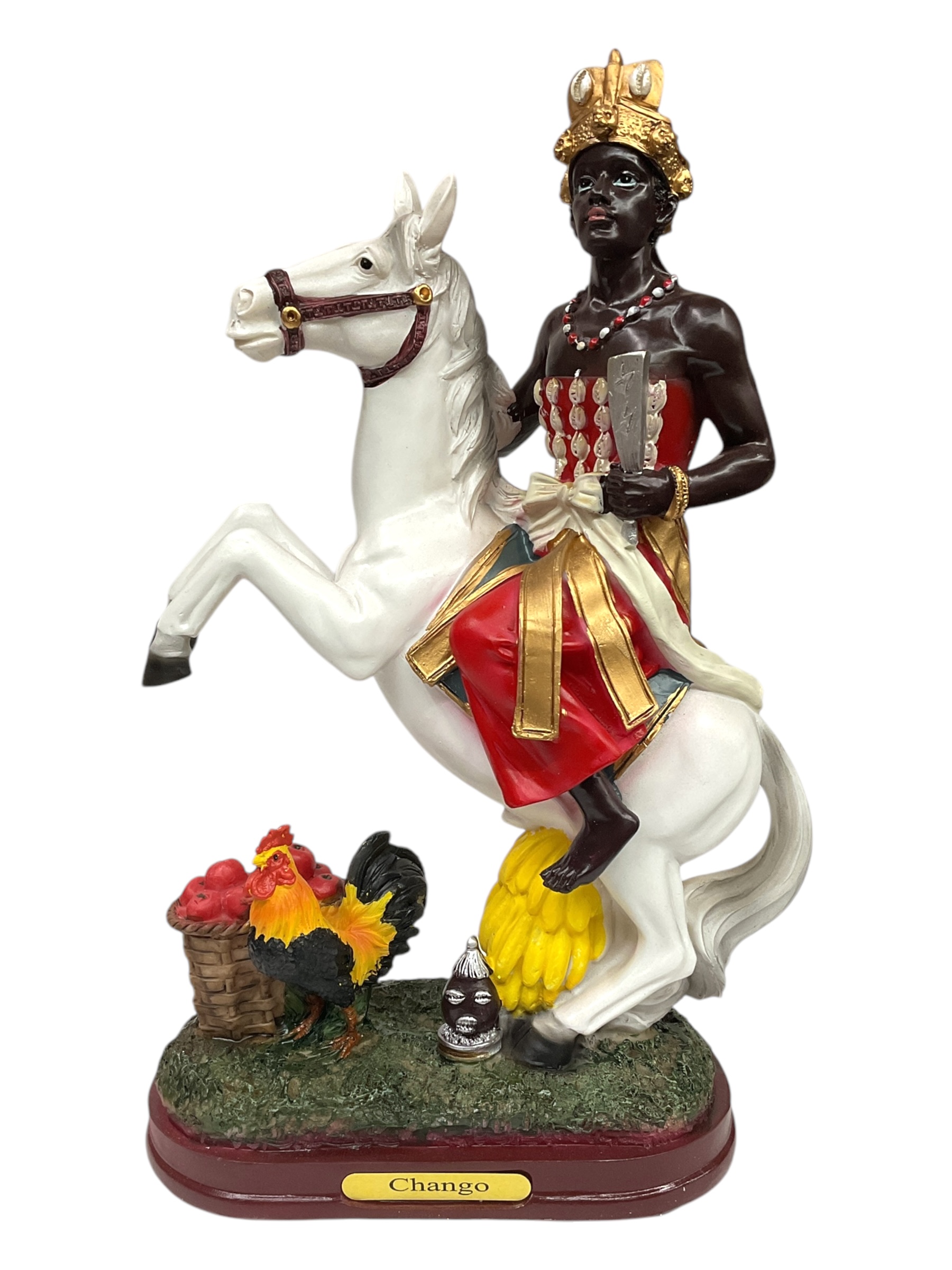 Figura Orisha Chango Macho, Shango Santeria 30cm | Meses sin interés