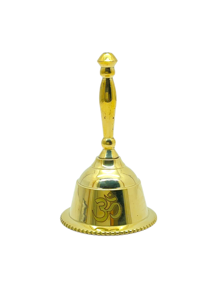 OM Symbol Brass Altar Bell