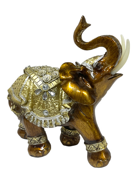 Hilitand Groene olifant standbeeld, sculptuur rijkdom beeldje