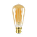 Integral LED B22 Oval Amber 5W (40W) Dimmable