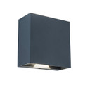 Lutec Gemini Beams Dark Grey Outdoor LED Wall Light