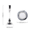 Steel Tiltable GU10 Downlight Chrome