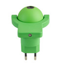 Green Plug-In Wall Light Rotating Night Light with Sheep Projection