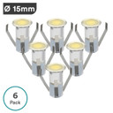 NeoDeck Warm White IP67 LED Decking Lights, 15mm Decking-Plinth-Stair 0.4W/LED