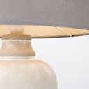 Taite Table Lamp with Grey Shade in Cement