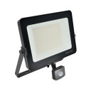 InfinityPlus 10W-150W LED 6000K Cool White Floodlight, Black Finish, PIR & Dusk/Dawn Sensor Option