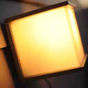 Lutec Small Box Cube Outdoor LED Wall Light
