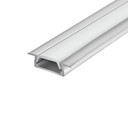 SlimPro Recessed Aluminium Profile 2m, Diffusers Available