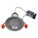 EcoSpot+ Hoop Plus GU10 Downlight Non-Fire Rated IP20 Fixed in Satin Chrome, 70mm Cutting Hole