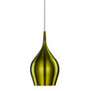 Mirrorstone Adjustable Vibrant Anodised Aluminium Green Bell Pendant Light