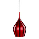 Mirrorstone Adjustable Vibrant Anodised Aluminium Red Bell Pendant Light