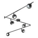 Eyeball Spotlight Fitting 6 Way Flexi Z-Shape in Chrome or Black Chrome