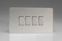 Varilight Polished Chrome Screwless 10A 1 or 2-Way Rocker Switch (1-6 Gang)