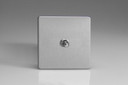 Varilight Brushed Steel Screwless 10A 1 or 2-Way Toggle Switch (1-4 Gang)
