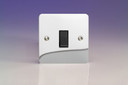 Varilight Polished Chrome Ultraflat 1-Gang 10A Retractive Switch