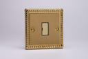 Varilight Georgian Brass 13A Unswitched Fused Spur