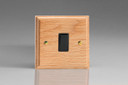 Varilight Oak Kilnwood 1-Gang 20A Double Pole Rocker Switch