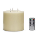 LED 3 Wick Flickering Candle with Remote Control