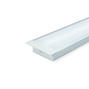 2M Recessed Wide Aluminium Profile With Clip-In Frosted Diffuser 30.3mm X 9.5mm