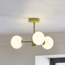 Marlow Ceiling Light 3 Arm in Sage Green