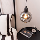 Bellamy Pendant Shade Small Globe in Smoked Glass