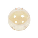 Bellamy Pendant Shade Small Globe in Amber Glass