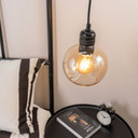 Bellamy Pendant Shade Small Globe in Amber Glass