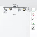 Sphere Rotatable GU10 Spotlight - Chrome