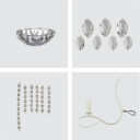 Tabitha Mediterranean Elegant Transitional Elizabeth Style Crystal Chandelier Ceiling Light E14