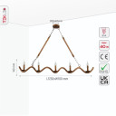 Hemp Rope Spiral Island Ceiling Chandelier Light 5xE14