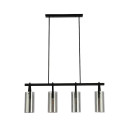 Smoky Glass Chandelier - Adjustable Drop - Linear