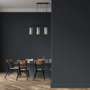 Smoky Glass Chandelier - Adjustable Drop - Linear