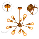 Golden Equilibrium Sphere Sputnik Chandelier | Geometric Elegance Fixture